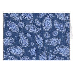 Carte Bleu Denim Paisley Blair Note