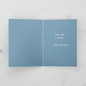 Carte Bleu doux Je t'aime sur la Lune N'importe quelle o (Intérieur)