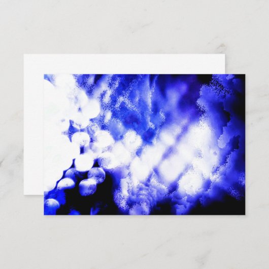 Carte Bleu éblouissant (Devant / Derrière)