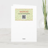 Carte Bleu et blanc Vintage Flow Bleu Noël (Dos)