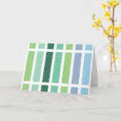 Carte Bleu et vert (Fleur jaune)