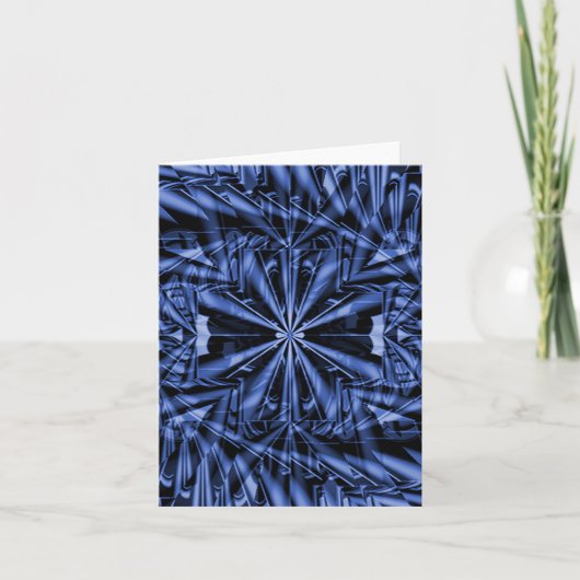 Carte Bleu géométrique... (Devant)