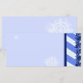 Carte Bleu hiver (Devant / Derrière)