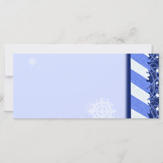 Carte Bleu hiver (Devant)