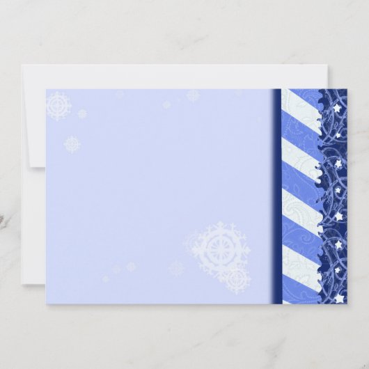 Carte Bleu hiver (Devant)