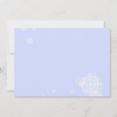 Carte Bleu hiver (Dos)