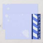 Carte Bleu hiver (Devant / Derrière)