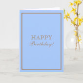 Carte Bleu inspiré par le designer (Fleur jaune)
