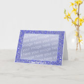 Carte Bleu liquide (Fleur jaune)