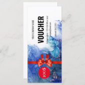 Carte Bleu Marbre chèque cadeau (Devant / Derrière)