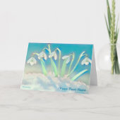 Carte Bleu neige (Devant)