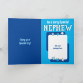 Carte Bleu neveu spécial photo anniversaire (Intérieur)