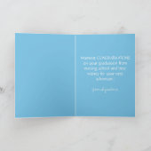 Carte Bleu Nursing School Graduation Félicitations (Intérieur)