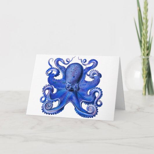 Carte Bleu octopique de Haeckel (Devant)
