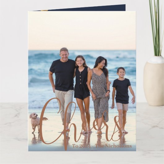 Carte Bleu Or Bravo à la photo du Nouvel An (Devant)