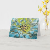 Carte Bleu Painted Flower Art Note (Fleur jaune)