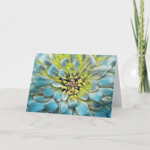 Carte Bleu Painted Flower Art Note