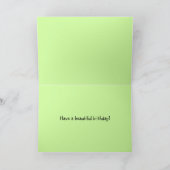 Carte Bleu papillon Morpho Joyeux anniversaire (Intérieur)