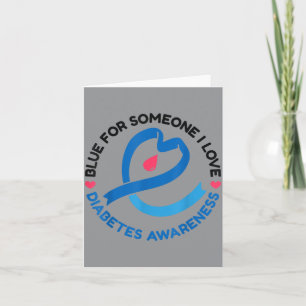 Carte Bleu pour quelqu'un que j'aime Soutien à la sensib