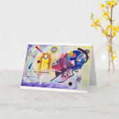 Carte Bleu rouge jaune, Kandinsky astucieux (Fleur jaune)