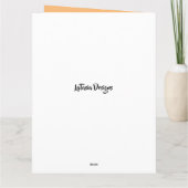 Carte Bleu Rustique Floral Afro-Américaine Fête des Mère (Dos)