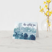 Carte Bleu sans toi (Fleur jaune)