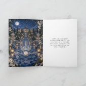 Carte Bleu sarcelle Douce 16 Princesse Jardin (Intérieur)
