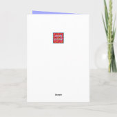 Carte Bleu Scilla siberica (Squill en Bois) Fleurs (Dos)