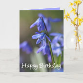 Carte Bleu Scilla siberica (Squill en Bois) Fleurs (Fleur jaune)