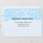 Carte bleu scintille ajouter logo nom de texte un certif (Dos)