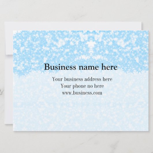 Carte bleu scintille ajouter logo nom de texte un certif (Dos)