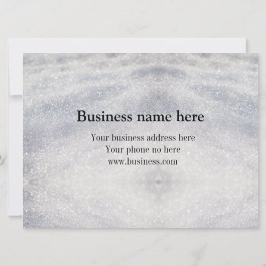 Carte bleu scintille ajouter logo nom de texte un certif (Dos)