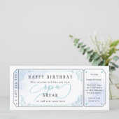 Carte Bleu Spa Pause cadeau d'anniversaire (Debout devant)
