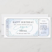Carte Bleu Spa Pause cadeau d'anniversaire (Devant)