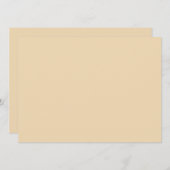 Carte Bleu uni couleur sable clair beige blanc (Devant / Derrière)