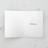 Carte Bleu, Vert, Blanc 80e anniversaire pour belle-mère (Intérieur)