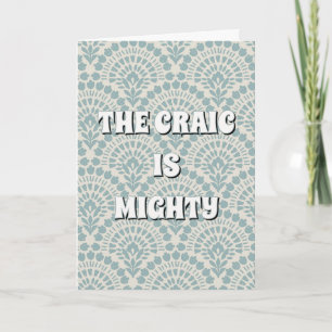 Carte Bleu vintage, irlandais Le craic est puissant