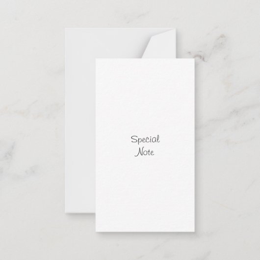 Carte Bleu Violet Pansy Note (Dos)