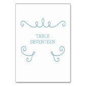 Carte Bleu Whimsical Flourd Table (Dos)