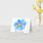 Carte bleue (Fleur jaune)