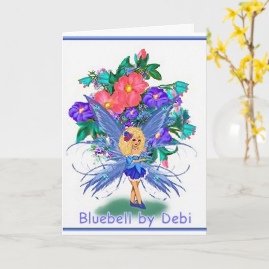 Carte bleue (Fleur jaune)