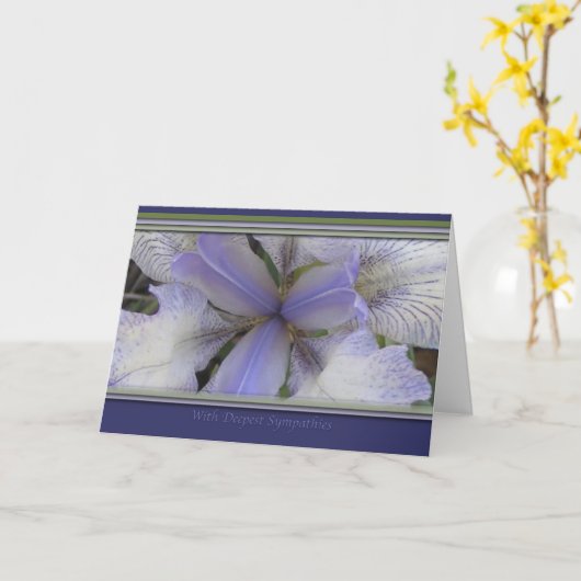 Carte bleue (Fleur jaune)
