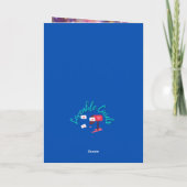 Carte bleue 1er Anniversaire Vache (Dos)