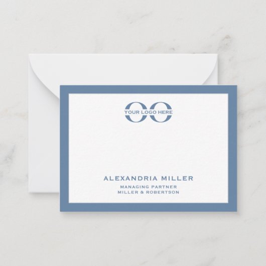 Carte Bleue à double face avec logo d'entreprise (Dos)