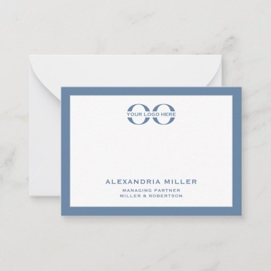 Carte Bleue à double face avec logo d'entreprise (Devant)