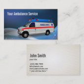 Carte bleue abstraite d'entreprise de services (Devant / Derrière)