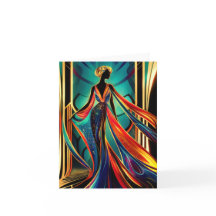 Carte bleue Art déco