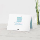Carte bleue blanche Joyeuses Fêtes (Dos)