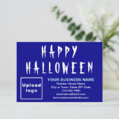 Carte Bleue Bleue Petit Halloween d'affaires (Debout devant)