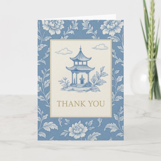 Carte bleue Chinoiserie (Devant)